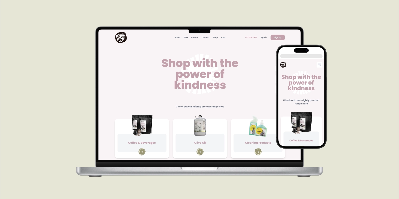 Mighty Kind website