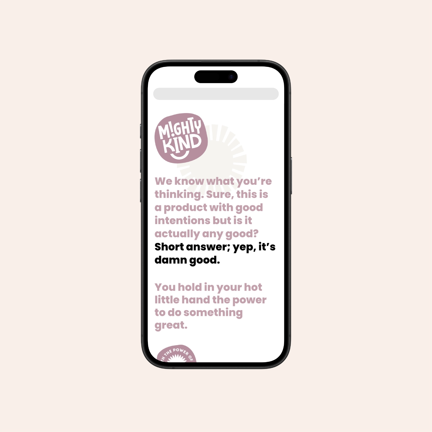Mighty Kind website