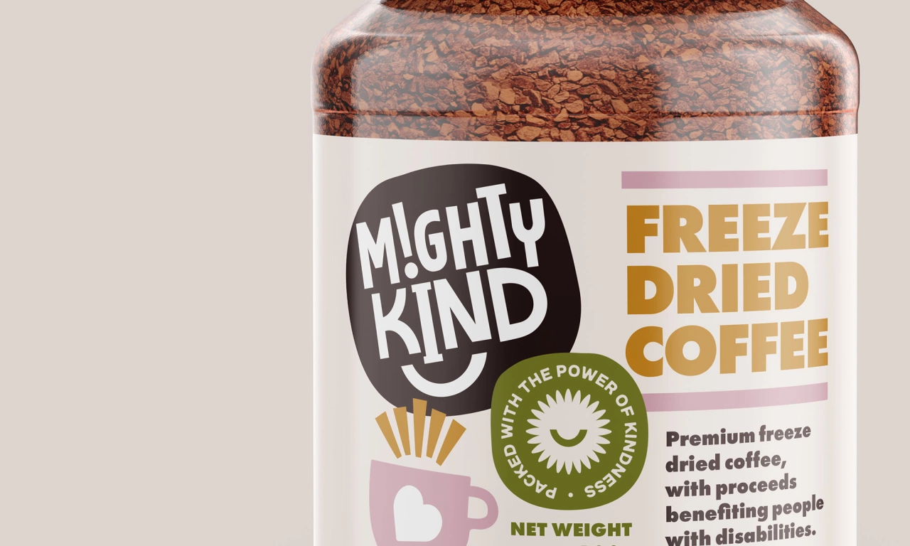 Mighty Kind coffee jar