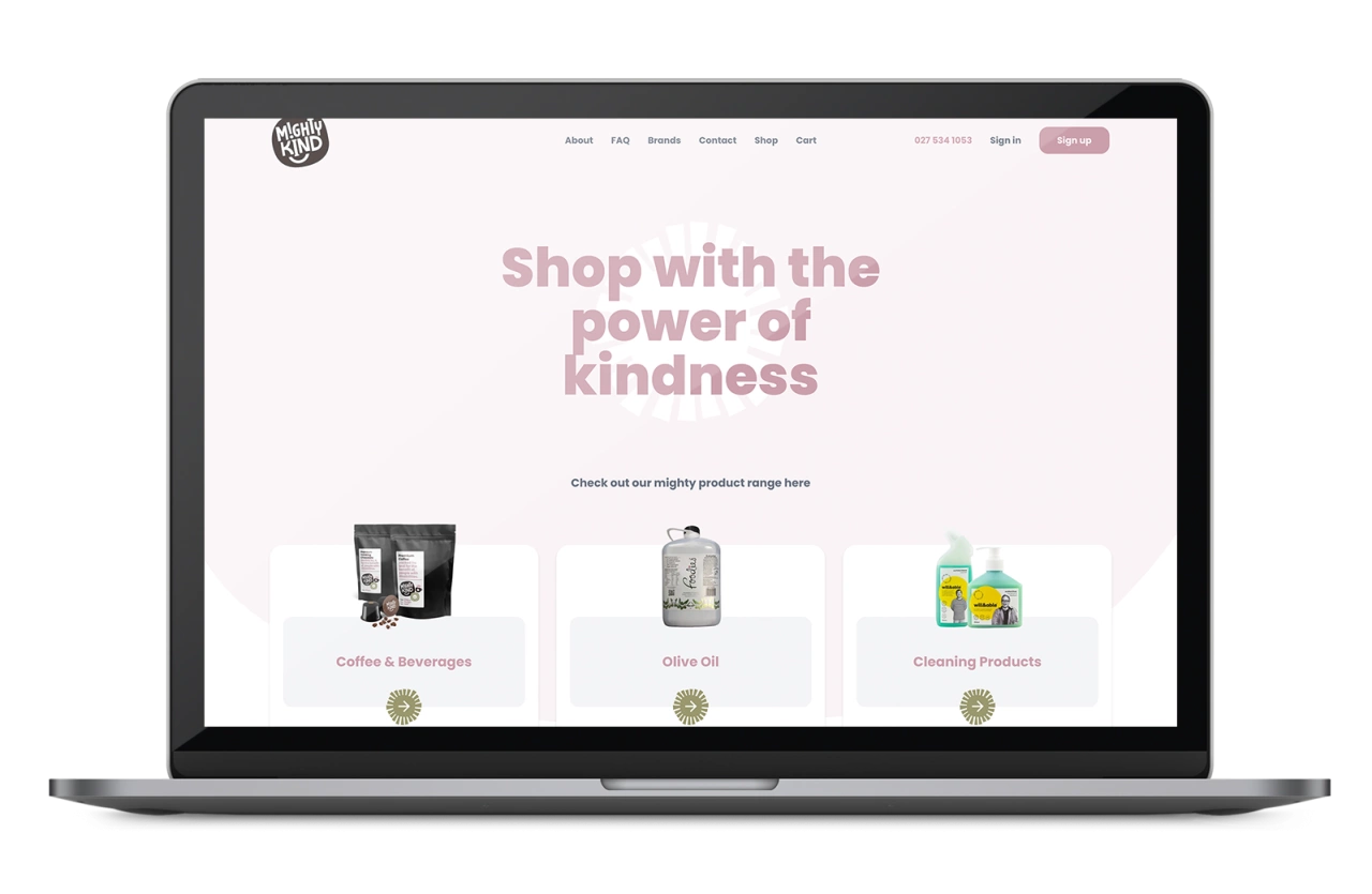Mighty Kind website