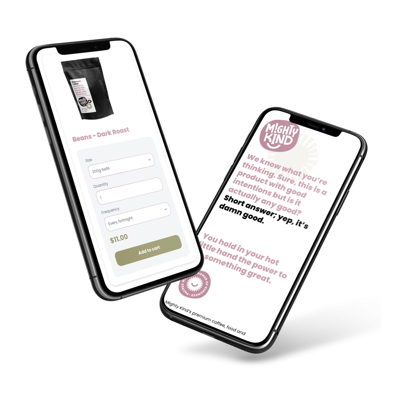 Mighty Kind website