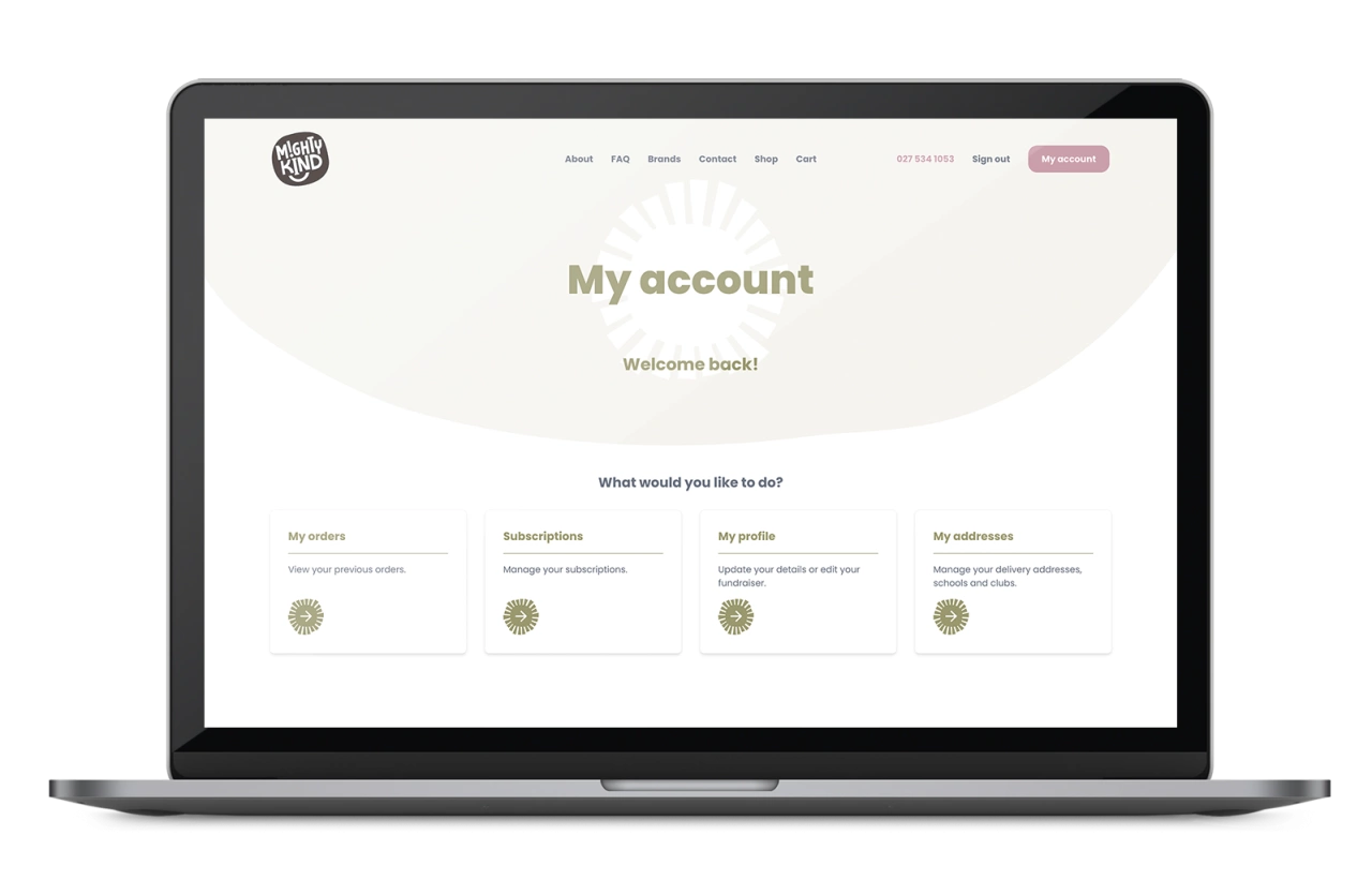Mighty Kind website