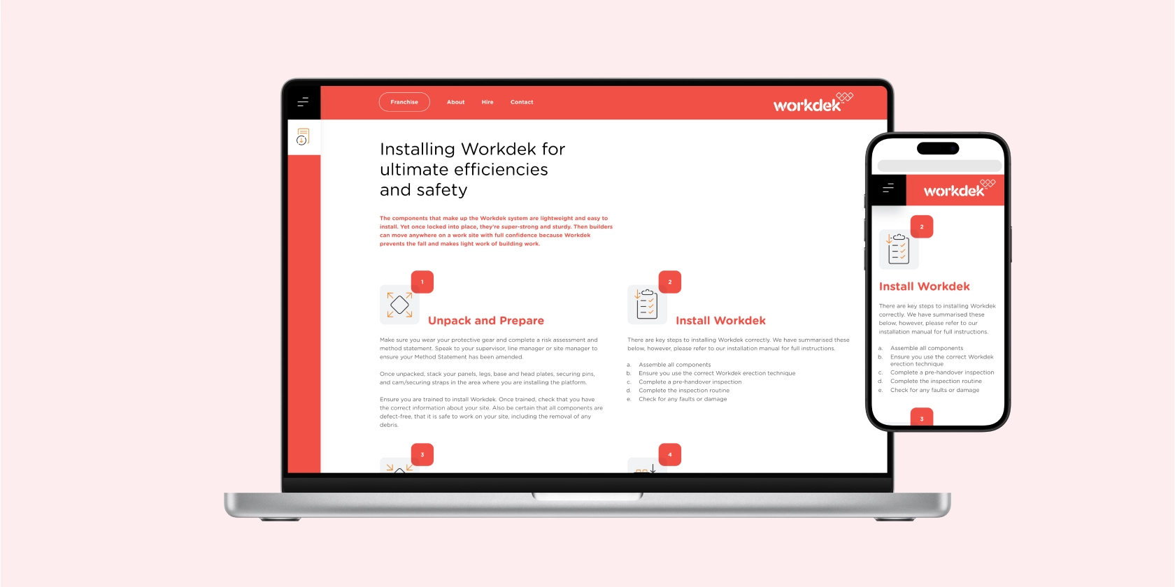 Workdek website